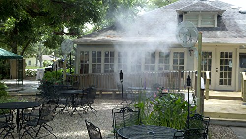 Fan Mist Kit - Low Pressure Misting Ring - DIY Fan Mist Ring with Brass/Stainless Steel Nozzles (Mist Fan Ring - Stainless Steel - 12 Inch Diameter)