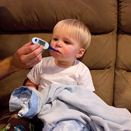 Apex Large Face LCD Fast Read Digital Thermometer for Adults and Children - Instant Read Thermometer for Fever Detection with Quick 10 Second Read Time ( Packaging May Vary ) - size: 1 Count (Pack of 1)