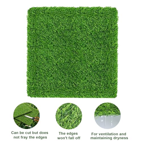 9 Pcs Reusable Nesting Pads for Chicken Coop, Artificial Grass Chicken Nesting Box Pads, Washable Laying Liner for Hens Ducks & Poultry (13 * 13)