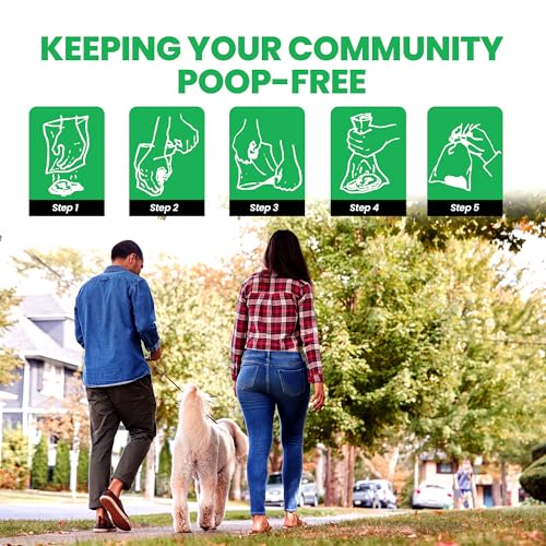 2000 Ct Pet Waste Bags on Roll for Poop Station Dispensers | 10x200 Pet Waste Bags on Roll in box, Commercial-grade, Leakproof, Poop Station Refills for Parks, HOAs Residential Stations