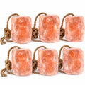 UMAID Himalayan Salt Lick 3 lbs On Rope for Horse, Deer, Goat, and Livestock Animals - Himalayan Salt Block 6 Pack - size: 3 Pound (Pack of 6)