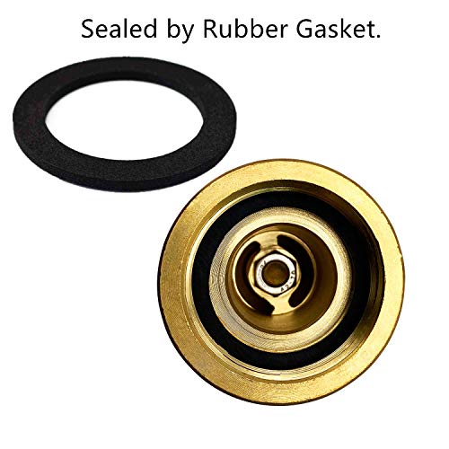 SAFBY Fire Hose Nozzle Brass Fire Equipment Spray Jet Fog (2" NPT/NPSH) - color: Yellow, size: 2 inch NPSH
