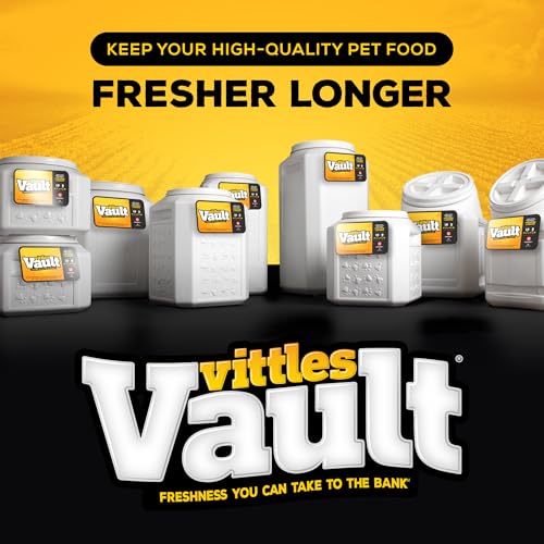 Gamma2 Vittles Vault Pet Food Storage Containers - Sealed Dog and Cat Food Storage Container, Fits up to 25lbs, Made in the USA - [12"L x 13.75"H] | Sealed, Made in USA - size: 25 Pounds