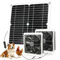 20W Solar Powered Fan for Chicken Coop,IPX54 Waterproof Solar Fan | Solar Exhaust Intake Fan Kit with 9.8ft On/Off Switch Cable,Solar Greenhouse Fan for Outside Greenhouse,Shed,Dog House - size: 20W