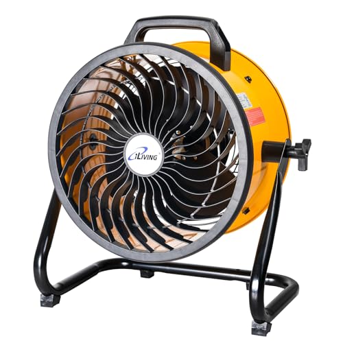 iLiving 12 in. Low Noise Turbo Fan 1139 CFM 3-Speed Portable Air Circulator for Shop, Office, Greenhouse, Home and Warehouse - size: 12-Inch