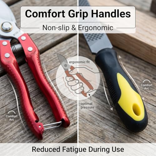 Goat Grooming Kit with Hoof Trimmer & 14 Inch Double-Sided Rasp - Hoof Care Tool for Goats, Pigs, Sheep, Horse, Includes Farrier Rasp & Trimmer Shears for Metal Filing