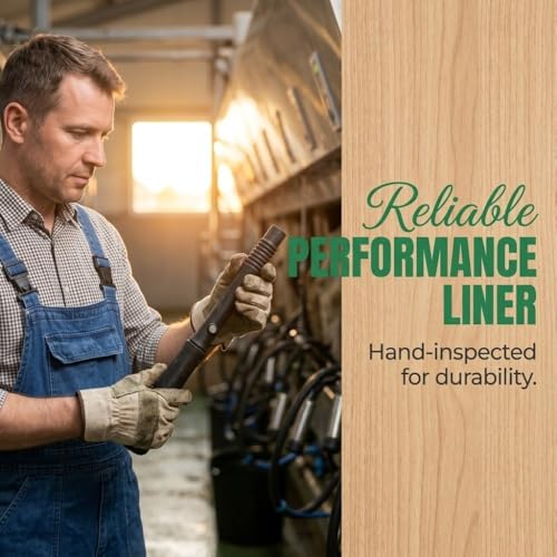 Milking Machine Replacement Rubber Liner, Food-Grade Black Rubber Milking Liner for Cow and Goat, 201S 10U 400MX(400MX) - size: 400MX