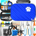 EVERLIT Pet Medic First Aid Kit | Vet-Approved Animal Care Kit with 95 Pcs Medical, Outdoor & Emergency Supplies to Treat Dogs, Cats | Travel-Friendly Compact Bag for Home, Car and Travel (Blue) - color: Protector Blue