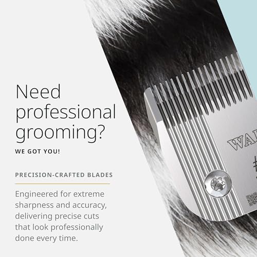 Wahl Pro Animal Prime Series Blades - Professional Fine Tooth Pet Clipper for Horse, Cat & Dog Grooming - Made from High-Carbon Steel - #9, 2.0mm | Solid High-Carbon Steel, Quick-Change System for Dog, Cat, and Horse Grooming - size: #9