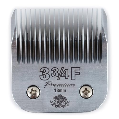 FURZONE Detachable Blade - Size 3 3/4F Blade 1/2", Made of Extra Durable Japanese Steel, Compatible with Most Andis, Oster, Wahl A5 Clippers - size: 3 3/4F