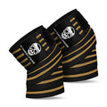 Gymreapers Knee Wraps for Squats and Powerlifting 72 Inch Compression Wraps with Strap for Men & Women Weightlifting Support - color: Desert Tan