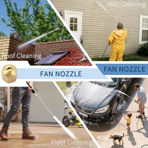 39'' High Pressure Washer Hose Attachment Jet Nozzle Sprayer Wand | Hose Power Washerwith Flexible Hose Nozzle,Cleaning Tool for Gutter Patio Car - color: Black-Extend