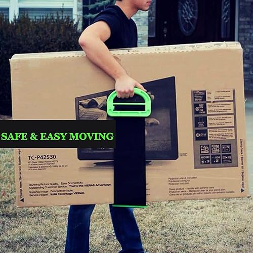 Moving Straps,2 Pack 1-Person Adjustable Handle Moving Lifting Strap for Moving Furniture, Appliances, Objest Up to 600lbs | 2 Pack 1-Person 2 Mover Lifting Strap for Moving Furniture, Appliances, Objest Up to 600lbs - color: Green-1Person Straps