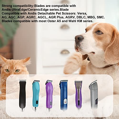 #30 Blade Dog Grooming Replacement Blades Compatible with Andis Dog Clipper | For Wahl KM Series /Oster A5 Dog Clippers Detachable Ceramic & Stainless Steel Blade,Size-30, 1/50-Inch Cut Length (64260) - color: 30:1/50''(0.5mm)