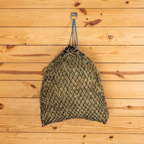 Schneiders 1" Extra Slow Feed Nylon Hay Net for Horses | Durable Design Holds 3 Flakes | Promotes Healthy Digestion and Grazing Habits | Color Black