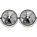 BILT HARD 18 inch Industrial Wall Fan, 4300 CFM, 3-Speeds High Velocity Wall Mount Fan with Sealed Motor, Heavy Duty Metal Barn Fans, 2 Pack - size: 18 inch