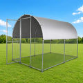 Large Metal Chicken Coop Run for Yard with Cover 9.8x6.6x6.9ft Poultry Cage | Walk-in Coop with Waterproof UV Cover, Upgraded Anti-twist Door for Backyard Hens, Ducks, Geese and Farm Yard Use - size: 118.0"L x 78.7"W x 82.7"H