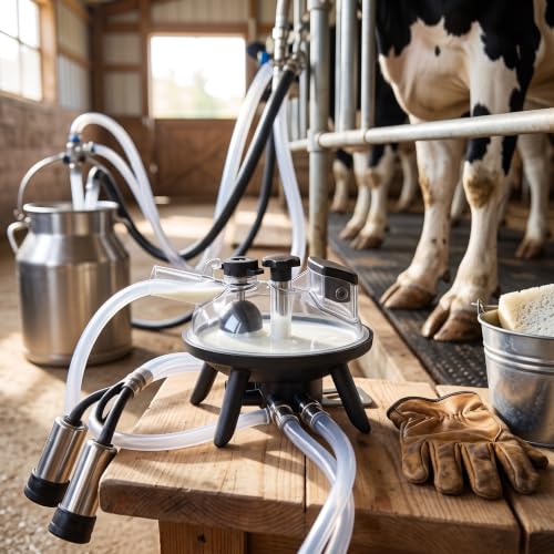 HEEPDD 240ml Milking Claw, Accessory for Cow Milk Machine, Ideal for Dairy Farms with Flexible Use 240ml Milking Claw, Plastic Replacement Nan Gardening