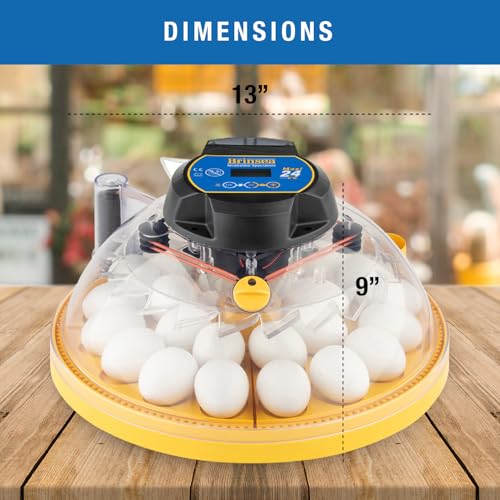 Brinsea Maxi 24 EX Egg Incubator with Automatic Turning & Humidity Control | 50+ years of expertise! Built-in automatic humidity, auto-turn & temp alarms take the guesswork out of hatching 24+ eggs