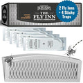 Dr. Killigan's Sticky Window Fly Traps Indoor, 2 Traps + 4 Inserts | Indoor Insect Trap, Catches and Hides Bugs, Looks Better Than Fly Paper or Fly Ribbon
