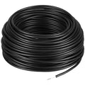 Kanayu Electric Fence Wire Double Insulated,Black,100 Ft, 14 Guage | Underground Fence Wire, Hard Core Cable, Spooled on Plastic Reel - size: 100 Ft, 14 Guage