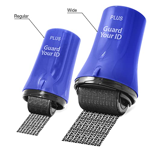 Guard Your ID Identity Theft Protection Roller Stamp for Mail & Documents - color: Blue, size: Standard
