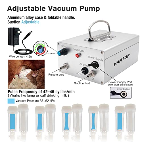 6L Goat Milking Machine (Classic Model) and Cow Milking Teat Cup Replacement (Tube Included)