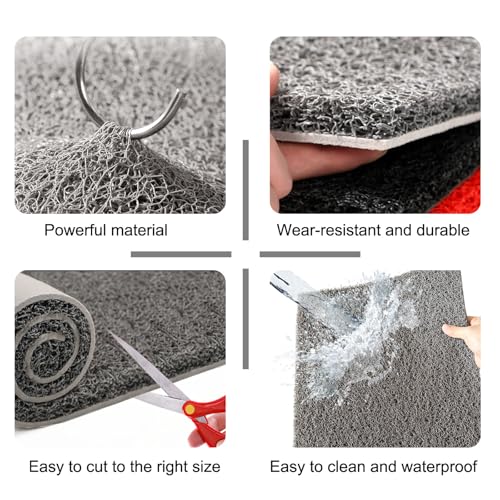 6Pcs Chicken Nesting Pads,Washable Nesting Pads for Chicken Coop, Reusable Chicken Nesting Mats with 4 Fake Eggs, Easy Clean & Durable Laying Box Accessories 12×12 inch - color: Gray-6pcs