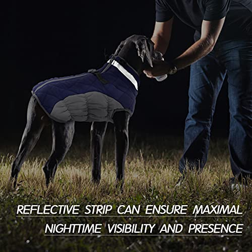 Dog Coat for Small Dogs, Fleece Dog Winter Jacket with Harness | Puppy Cold Weather Coats Reflective Pet Puffer Vest with Zipper Water-Resistant Warm Dogs Snowsuit Windproof Blue S - color: Blue, size: S(chest:17in)