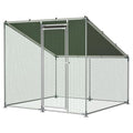 Metal Chicken Coop 84*78*72inch with Waterproof and Anti-UV Roof and Run,Walk-in Hens pen with Security Lock,Out-Door Poultry Enclosure for Small Animal Like Chickens Fence,Ducks,Rabbits Cage for Yard