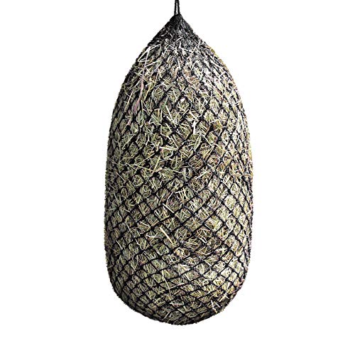Derby Originals Large 42" Premium Poly Superior 2" Hole Slow Feed Horse Hay Net (42", Black), Model Number: 71-9193-BLK-42IN - color: Black