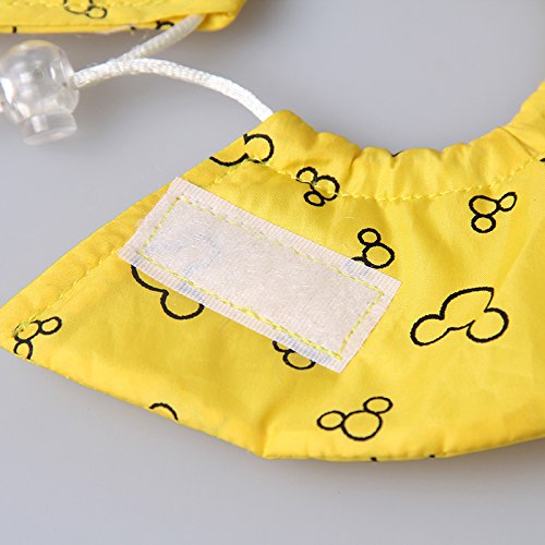 Hamster Rabbit Protection Cone Neck Recovery Collar - Small Animal Pets Elizabethan Collar Anti-Water Bite Sratch Risistant for Guinea Pig Mice Mouse Rats Ferret Squrrel (L, Yellow) - color: Yellow, size: L