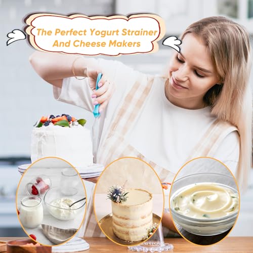 6Pack Nut Bag Strainer 14 x 10 Inch Cheesecloth Bags for Straining Nylon Cheese Cloth Bags Reusable Nut Milk Bag 200 Mesh Fine Mesh Bag for Straining Fruit Juice Cheese Coffee Tofu Yogurt Tea - size: 14 x 10Inch