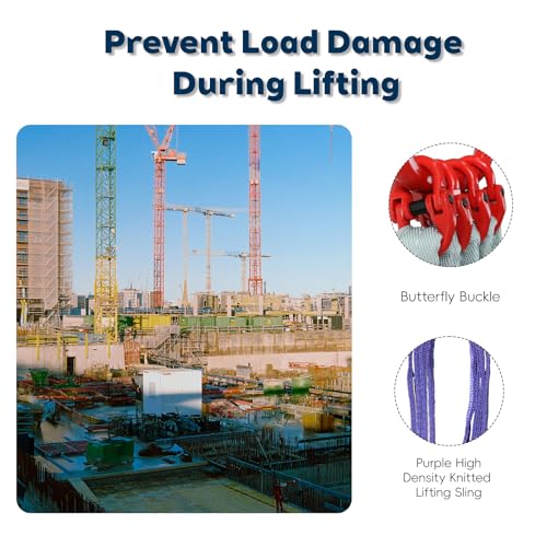 10 ft 4-Leg Web Bridle Lifting Sling, 8800 lb WLL | Safety-latch hooks, top master link, sewn load tag, taller hoist setups - size: 10 ft