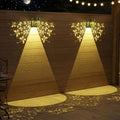 2Pk Solar Fence Lights Outdoor Wall Lights Butterfly Theme Decor | Solar Powered Deck Step Lights for Garden Post Patio Yard Decor, Metal+Plastic IP55 Waterproof, Gardening Gifts for Women
