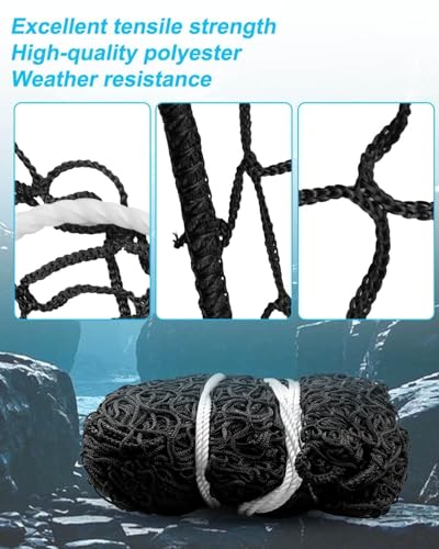 5x5Ft Round Bale Hay Net, Knotless Slow Feeder Hay Net for Horses | Fit Round Bale 4x4-5x5 and Square Bale 3x3x8-4x4x8, for Cattle Sheep in Farms and Pastures, Heavy Duty Livestocks - size: 5x5Ft