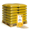 All Flock Poultry Feed Pellets, 18% Protein Chicken Feed Made in USA for Mixed Flock –Chicken, Ducks, Geese, Turkeys & Game Birds, Probiotics for Digestion, 2000lbs - size: 2000lb (Pallet), style: All Flocks