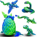 5 Pcs，12" 3D Printed Dragon Eggs,Dinosaur Egg,Crystal Dragon Toys,Snake Eggs, Animals,Fidget Toy,Desk Executive Toy，Easter Eggs Basket Stuffers,Toys for Boys Kids Teen 5-7 4-6 8-12 - color: Tt-01