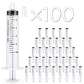 100Pack 10ml Plastic Small Measuring Syringes with Tip Cap | Oral Syringe for Scientific Labs, Feeding Pets, Measurement,Refilling, No Needle