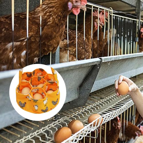 Egg Collecting Basket, 7 Pouch Egg Basket for Gathering Fresh Eggs | 7 pouch egg collecting basket helps keep fresh eggs separated during daily coop gathering trips