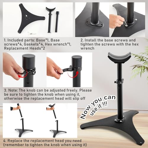 Zonon Farrier Horse Hoof Stand, Tool-Height Adjustable Metal Horse Hoof Trimming Tools, Extra-Large Base Enhances Stability, Blacksmith Farrier Stand(Black,Metal Triangular Base) - style: Metal Triangular Base