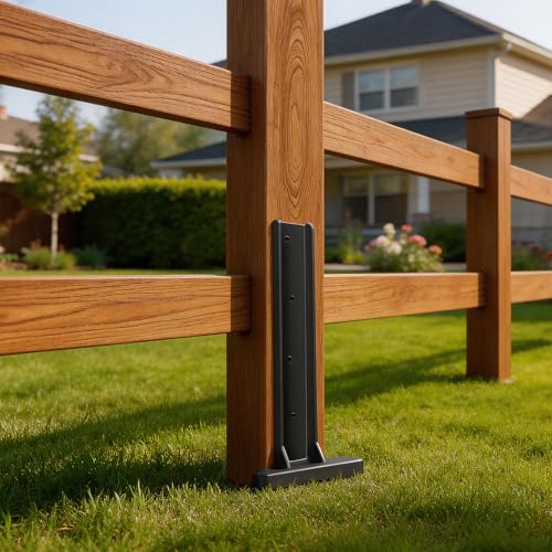 2 Pack 30" Fence Post Repair Kit for Fix 4x4|6x6 Fence Post | Wave Design Fence Post Stake Spike ,Fence Post Anchor Ground Spike for Repair Tilted/Broken Wood Fences Post - size: 2 Pcs