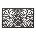 DII Rubber Doormats Collection All Weather, 18x30, Pineapple Scroll - color: Pineapple Scroll, size: 1'6" x 2'6" (Rectangular)