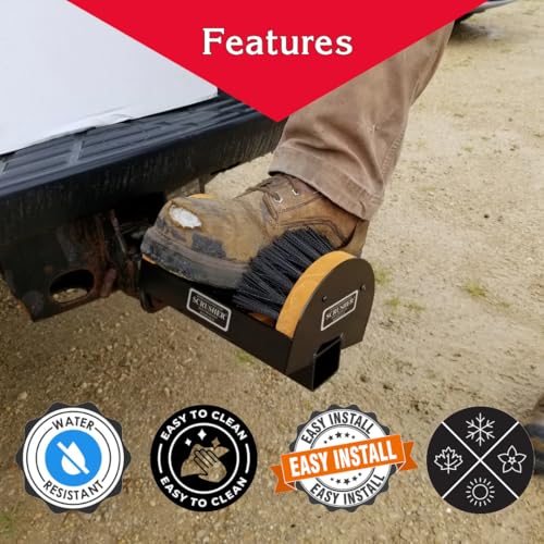 Original Shoe Cleaner Hitch Mounted Shoe Scrubber America Made | Compatible with 2" Receiver