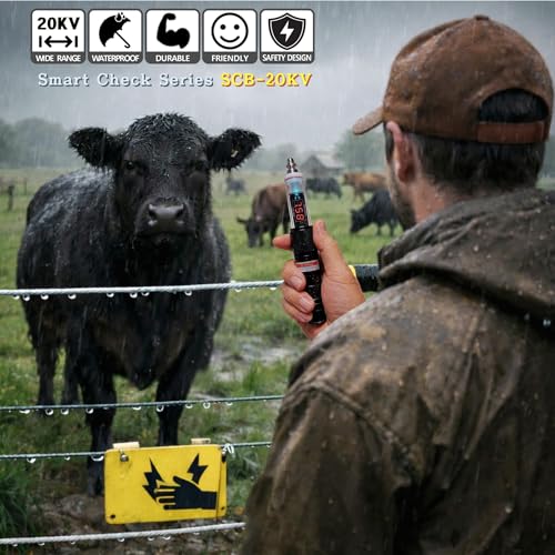 Electric Fence Tester, 20,000V | Product of Korea