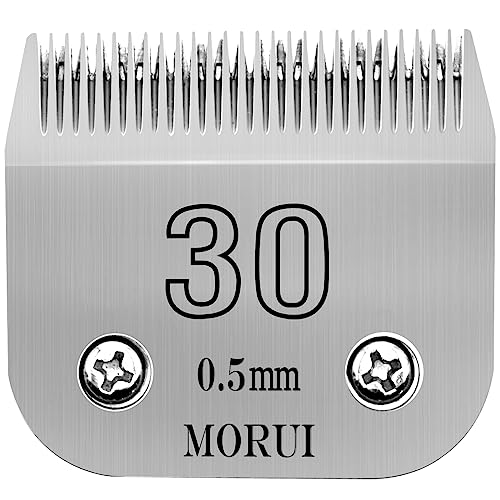 30 Cut Length 1/50"(0.5mm) Detachable Pet Dog Clipper Blades UltraEdge Series Clipper Blades for Dog Grooming Compatible with Most Andis,Oster A5 Wahl KM Series Clippers - size: 30# 0.5mm