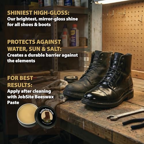 JobSite The Original Boot Scrubber and Boot Polish Wax Bundle