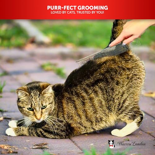 Warren London Cat DeMatter Pro Max 9-Inch Copper Grooming Comb - style: Cat Dematting Pro Max