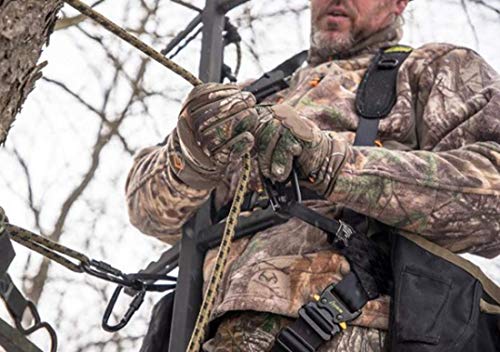 Hunter Safety System Rope Style Treestrap: 9' Hunting Safety Strap with Prussik Knot for Climbing & Treestand Security - style: 1-Pack