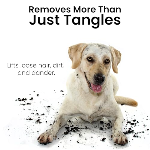 Fresh Ultra Half & Half Metal Pet Comb, Oval Aluminum Handle, Metal Grooming Comb for Dogs, 7.5" - style: Ultra Half & Half